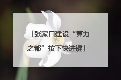 张家口建设“算力之都”按下快进键