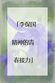 李保国精神的青春接力