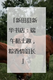 新田县新华书店：端午黏土趣，粽香情谊长