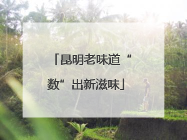 昆明老味道“数”出新滋味