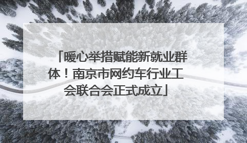 暖心举措赋能新就业群体！南京市网约车行业工会联合会正式成立