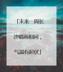 未来一周长沙晴雨相间，气温有起伏