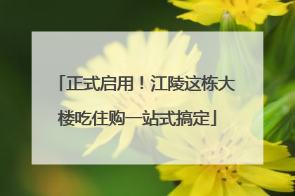 正式启用！江陵这栋大楼吃住购一站式搞定