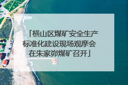 横山区煤矿安全生产标准化建设现场观摩会在朱家峁煤矿召开