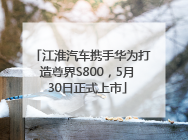 江淮汽车携手华为打造尊界S800，5月30日正式上市