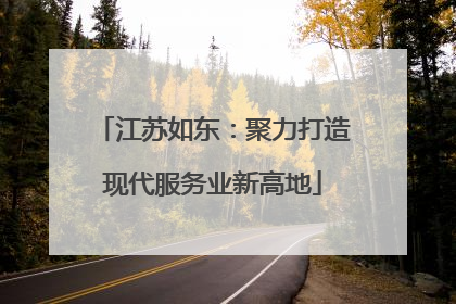 江苏如东：聚力打造现代服务业新高地