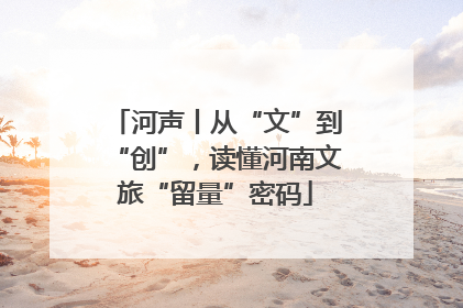 河声丨从“文”到“创”，读懂河南文旅“留量”密码