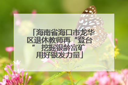 海南省海口市龙华区退休教师再“登台” 挖掘银龄富矿 用好银发力量