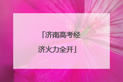 济南高考经济火力全开