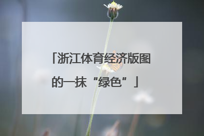 浙江体育经济版图的一抹“绿色”