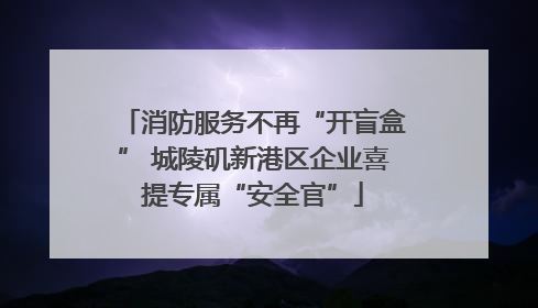 消防服务不再“开盲盒” 城陵矶新港区企业喜提专属“安全官”