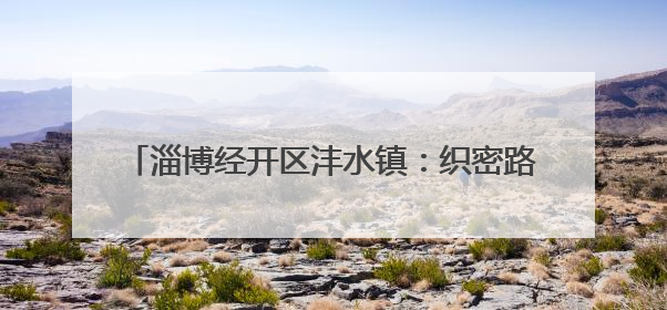 淄博经开区沣水镇：织密路网 激活镇域发展新动能