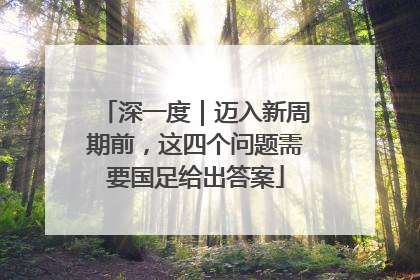 深一度｜迈入新周期前，这四个问题需要国足给出答案