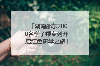 湖南邵东2000名学子乘专列开启红色研学之旅