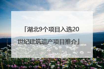 湖北9个项目入选20世纪建筑遗产项目推介