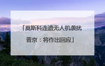 莫斯科连遭无人机袭扰 普京：将作出回应