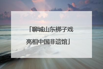 聊城山东梆子戏亮相中国非遗馆