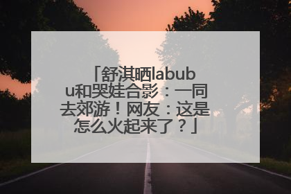 舒淇晒labubu和哭娃合影：一同去郊游！网友：这是怎么火起来了？