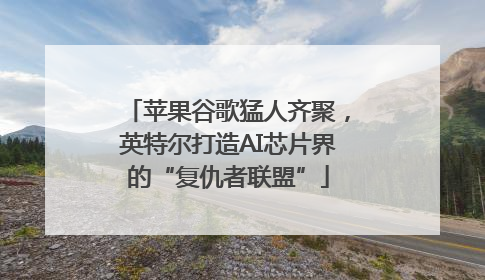 苹果谷歌猛人齐聚，英特尔打造AI芯片界的“复仇者联盟”