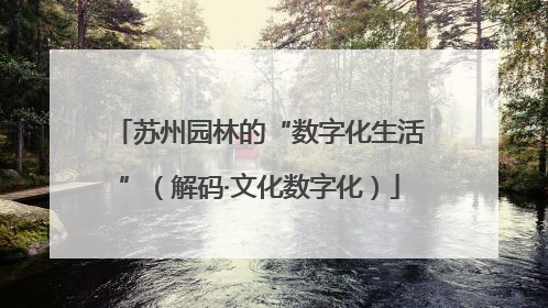 苏州园林的“数字化生活”（解码·文化数字化）