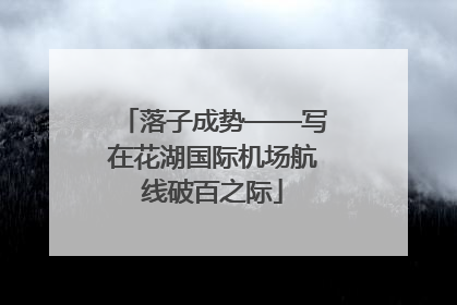 落子成势——写在花湖国际机场航线破百之际