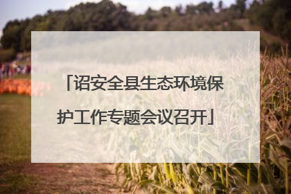 诏安全县生态环境保护工作专题会议召开
