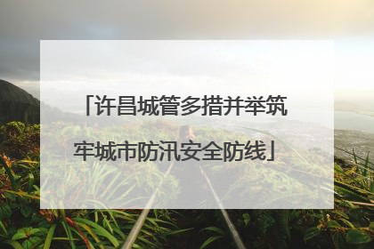 许昌城管多措并举筑牢城市防汛安全防线