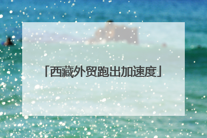 西藏外贸跑出加速度