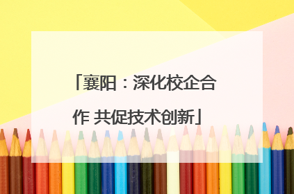 襄阳：深化校企合作 共促技术创新