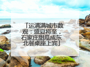 运满满城市数观：盛夏将至，石家庄甜瓜成东北餐桌座上宾