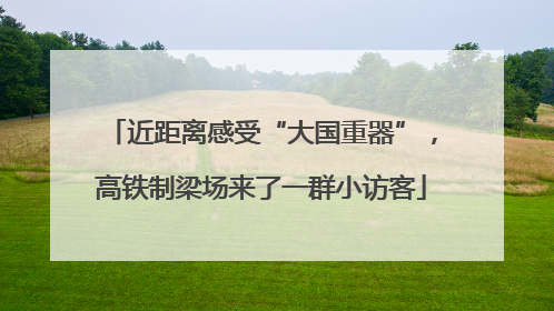 近距离感受“大国重器”，高铁制梁场来了一群小访客