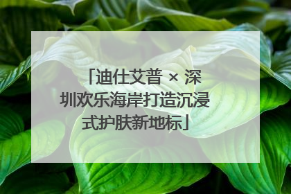 迪仕艾普 × 深圳欢乐海岸打造沉浸式护肤新地标