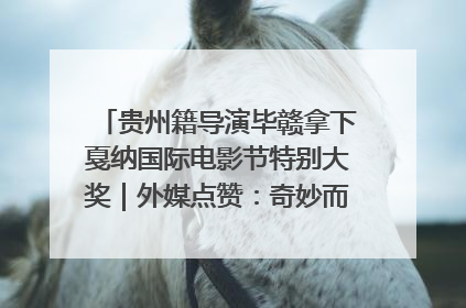 贵州籍导演毕赣拿下戛纳国际电影节特别大奖｜外媒点赞：奇妙而广阔的纯粹电影梦