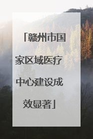 赣州市国家区域医疗中心建设成效显著