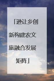 逊让乡创新构建农文旅融合发展矩阵
