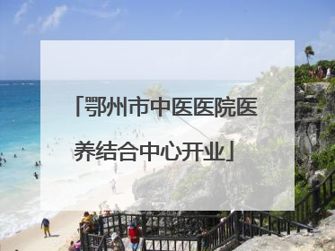 鄂州市中医医院医养结合中心开业
