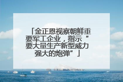金正恩视察朝鲜重要军工企业，指示“要大量生产新型威力强大的炮弹”