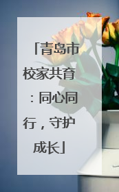 青岛市校家共育：同心同行，守护成长