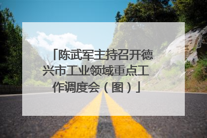 陈武军主持召开德兴市工业领域重点工作调度会（图）