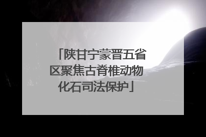 陕甘宁蒙晋五省区聚焦古脊椎动物化石司法保护