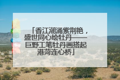 香江潮涌紫荆艳，盛世同心绘牡丹——巨野工笔牡丹画搭起港菏连心桥