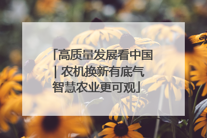 高质量发展看中国｜农机换新有底气 智慧农业更可观