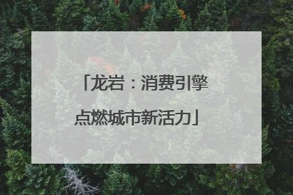 龙岩：消费引擎点燃城市新活力