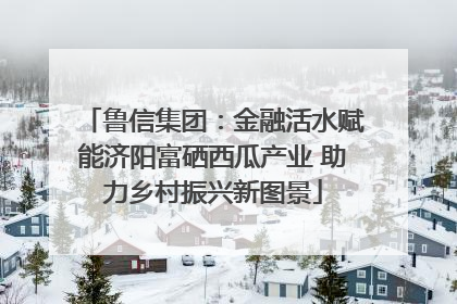 鲁信集团：金融活水赋能济阳富硒西瓜产业 助力乡村振兴新图景