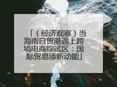 （经济观察）当海南自贸港遇上跨境电商综试区：国际贸易添新动能