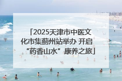2025天津市中医文化市集蓟州站举办 开启“药香山水”康养之旅