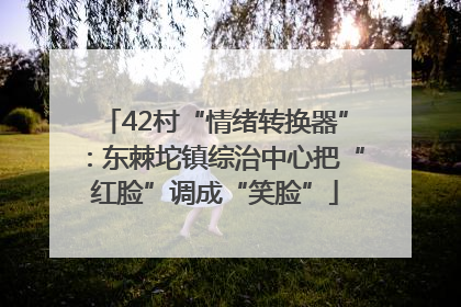 42村“情绪转换器”：东棘坨镇综治中心把“红脸”调成“笑脸”