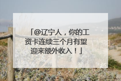 @辽宁人，你的工资卡连续三个月有望迎来额外收入！