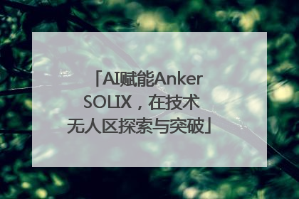 AI赋能Anker SOLIX，在技术无人区探索与突破