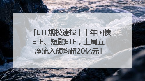 ETF规模速报｜十年国债ETF、短融ETF，上周五净流入额均超20亿元